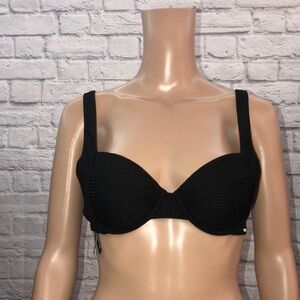 PINK Victoria's Secret Black Underwire Bikini
